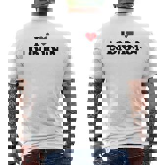 アイハートイギリスシティ-アイラブロンドン メンズTシャツ バックプリント - Kawaiitshirt