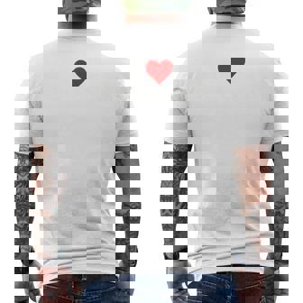 アイラブハートニューカッスル・アポン・タイン・イングランド 長袖tシャツ メンズTシャツ バックプリント - Kawaiitshirt