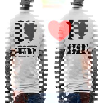 アイ・ラブ・ハイジ メンズTシャツ バックプリント - Kawaiitshirt