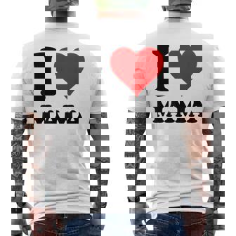 アイ・ラヴ・ママ メンズTシャツ バックプリント - Kawaiitshirt