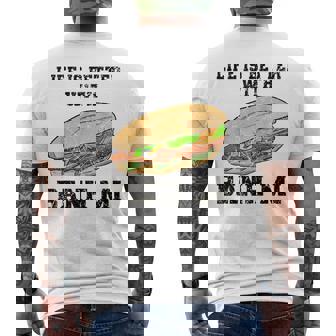 アジアンフード キッチン パン バゲット バインミー ベトナム ベトナム メンズTシャツ バックプリント - Kawaiitshirt