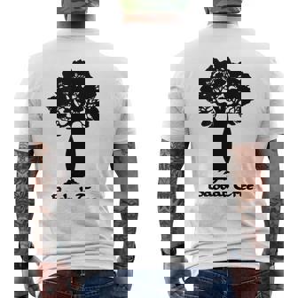 アフリカのバオバブの木 メンズTシャツ バックプリント - Kawaiitshirt