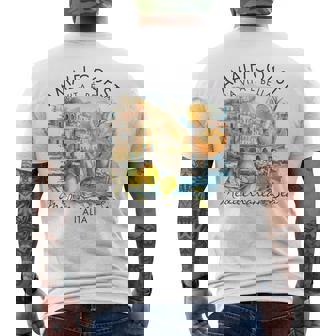 アマルフィ 海岸 イタリア 旅行 旅行 バケーション 地中海 メンズTシャツ バックプリント - Kawaiitshirt