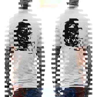 アメフト ヘルメット スケッチ アメリカンフットボール トレーニング メンズTシャツ バックプリント - Kawaiitshirt