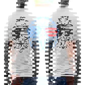 アメリカン・イーグル アメリカ国旗 7月4日 愛国 メンズTシャツ バックプリント - Kawaiitshirt