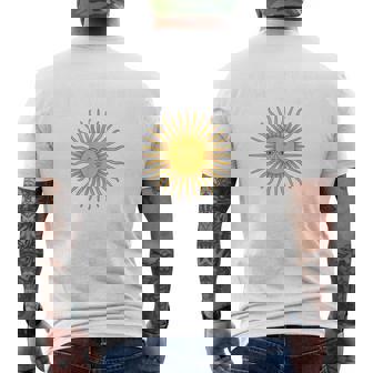 アルゼンチン国旗 アルゼンチン代表チームスタイル 5月の太陽 メンズTシャツ バックプリント - Kawaiitshirt