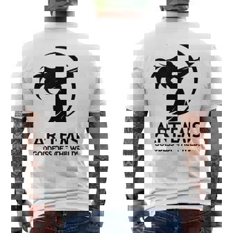 アルテミス 古代ギリシャの女神 メンズTシャツ バックプリント - Kawaiitshirt