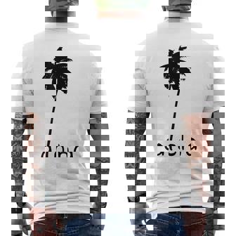 アロハ ハワイ ハワイアン ヤシの木 メンズTシャツ バックプリント - Kawaiitshirt