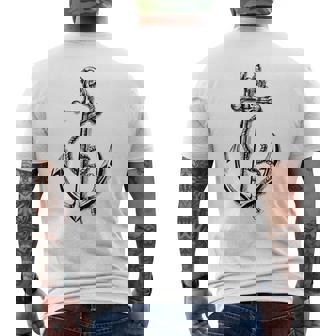 アンカー モチーフ アンカー 船 錨 海 錨 メンズTシャツ バックプリント - Kawaiitshirt