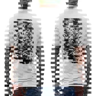 イエティ Ufo 平和 クリプティッド ユーモア マウンテン遭遇 長袖tシャツ メンズTシャツ バックプリント - Kawaiitshirt