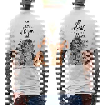 イングリッシュコッカースパニエルがいっぱい メンズTシャツ バックプリント - Kawaiitshirt