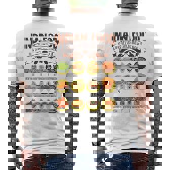 インド料理の多様性 インド料理 メンズTシャツ バックプリント - Kawaiitshirt