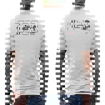 イート・スリープロータリー メンズTシャツ バックプリント - Kawaiitshirt