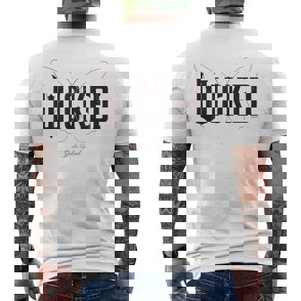 ウィキッド・ムービーロゴグリンダ・アップランド メンズTシャツ バックプリント - Kawaiitshirt