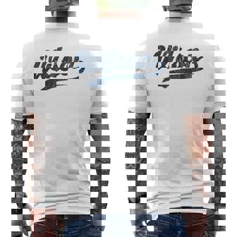 ウィルソン ノースカロライナ Nc ビンテージ スポーツ グラフィック メンズTシャツ バックプリント - Kawaiitshirt