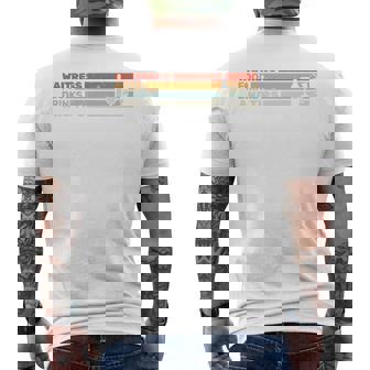 ウェイトレス 食べ物 飲み物とヒント レトロ ウェイティングスタッフ ウェイター 長袖tシャツ メンズTシャツ バックプリント - Kawaiitshirt