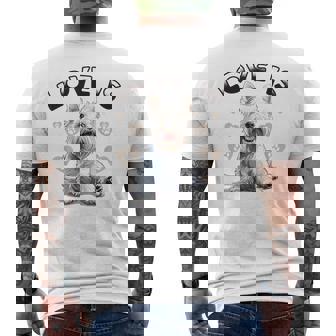 ウェスティ・ウェスト・ハイランド・ホワイト・テリア犬種愛は メンズTシャツ バックプリント - Kawaiitshirt