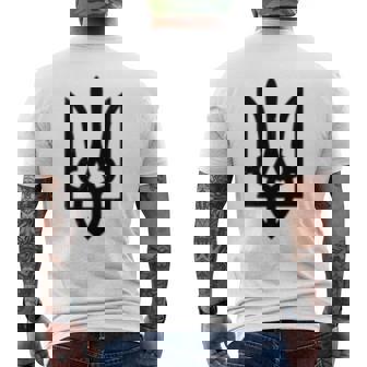 ウクライナトライデントシンボル ウクライナトライズブ 長袖tシャツ メンズTシャツ バックプリント - Kawaiitshirt