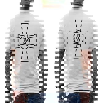 ウクライナ陸軍 陸軍 エンブレム ゼレンスキー大統領サポート メンズTシャツ バックプリント - Kawaiitshirt