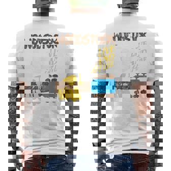 ウッドストック・ライブ・アンド・レット・ライブ メンズTシャツ バックプリント - Kawaiitshirt