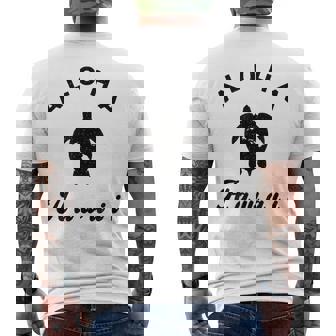 ウミガメ アロハ ハワイ Hi ハワイアンアイランド ホヌ ビンテージ クール メンズTシャツ バックプリント - Kawaiitshirt