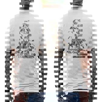 エジプト スフィンクス 神秘 ラムセス バックプリント メンズTシャツ バックプリント - Kawaiitshirt