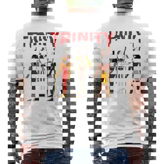 エジプト 神 エジプト トリニティ オシリス ホルス ケメティック メンズTシャツ バックプリント - Kawaiitshirt