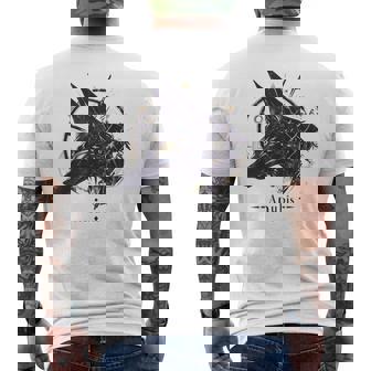 エジプト古代-面白いクールな神々 エジプトアヌビス メンズTシャツ バックプリント - Kawaiitshirt