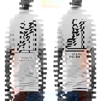 エスカレーター メンズTシャツ バックプリント - Kawaiitshirt