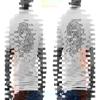 エッチ・アヘ顔 変態少女 快感顔tシャツ Playera メンズTシャツ バックプリント - Kawaiitshirt