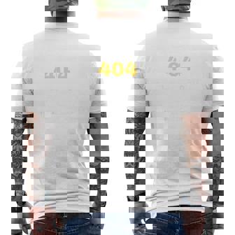 エラー404デジタル表現 メンズTシャツ バックプリント - Kawaiitshirt