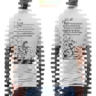 エルケーニッヒ・ゲーテの詩シューベルトの歌 メンズTシャツ バックプリント - Kawaiitshirt