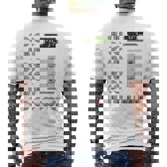 エレベーターボタン おもしろエレベーター メンズTシャツ バックプリント - Kawaiitshirt