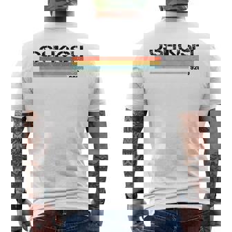 オシュコシュ、ウィスコンシン州エリアコード 920 レトロヴィンテージスタイルtシャツ メンズTシャツ バックプリント - Kawaiitshirt