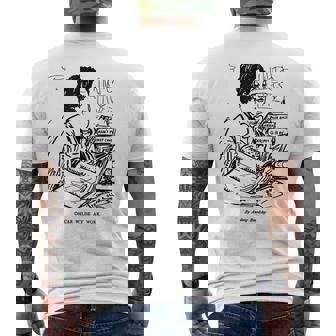 オスカー・ワイルド At Work By オーブリー・ビアズリー 1893 メンズTシャツ バックプリント - Kawaiitshirt