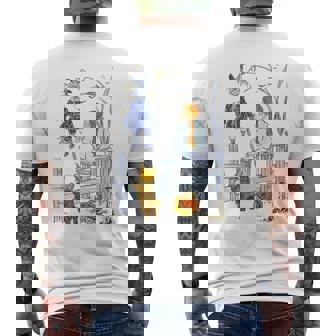 オズの土地 ギフト クラシック かかし トト オズの魔法使い ドロシーの魔法使い メンズTシャツ バックプリント - Kawaiitshirt