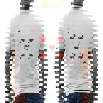 オリジナル ハロウィン トランプ コスチューム 不思議の国のアリス メンズTシャツ バックプリント - Kawaiitshirt