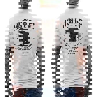 オリンピック国立公園 ワシントン ツキノワグマ メンズTシャツ バックプリント - Kawaiitshirt