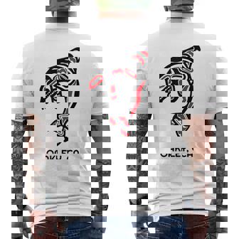 オークリー、カリフォルニア オルカキラー クジラ ネイティブアメリカン ギフト メンズTシャツ バックプリント - Kawaiitshirt