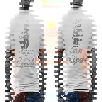 カップケーキの女王 長袖tシャツ メンズTシャツ バックプリント - Kawaiitshirt