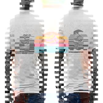 カップケーキは奇跡を信じたマフィンです レトロカップケーキ 長袖tシャツ メンズTシャツ バックプリント - Kawaiitshirt