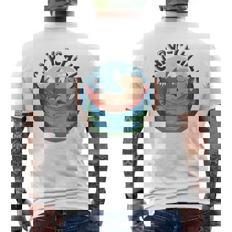 カピバラ 寝るデザイン カピバラ 飼い主 動物好き メンズTシャツ バックプリント - Kawaiitshirt