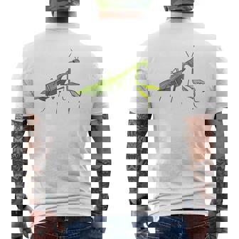 カマキリの虫バッタ カマキリの虫バッタ カマキリの虫バッタ メンズTシャツ バックプリント - Kawaiitshirt