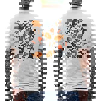 カラフルランチュウ メンズTシャツ バックプリント - Kawaiitshirt