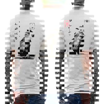 カワイイカピバラ アニメ 日本のストリートウェア おもしろカピバラ メンズTシャツ バックプリント - Kawaiitshirt