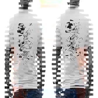 カンディンスキー ブルー、1922 年のアートワーク メンズTシャツ バックプリント - Kawaiitshirt