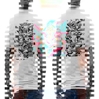 ガネーシャモダンポップ メンズTシャツ バックプリント - Kawaiitshirt