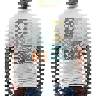キッズ 9歳の男の子サイクリスト9歳の誕生日バイクマウンテンバイク メンズTシャツ バックプリント - Kawaiitshirt