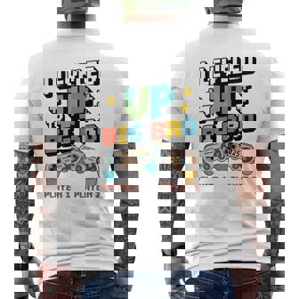 キッズ Leveled Up Big Bro 2025 ビッグブラザー幼児に昇格 メンズTシャツ バックプリント - Kawaiitshirt