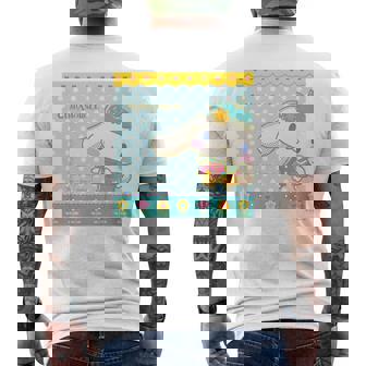 キッズ シナモロール Thank You メンズTシャツ バックプリント - Kawaiitshirt